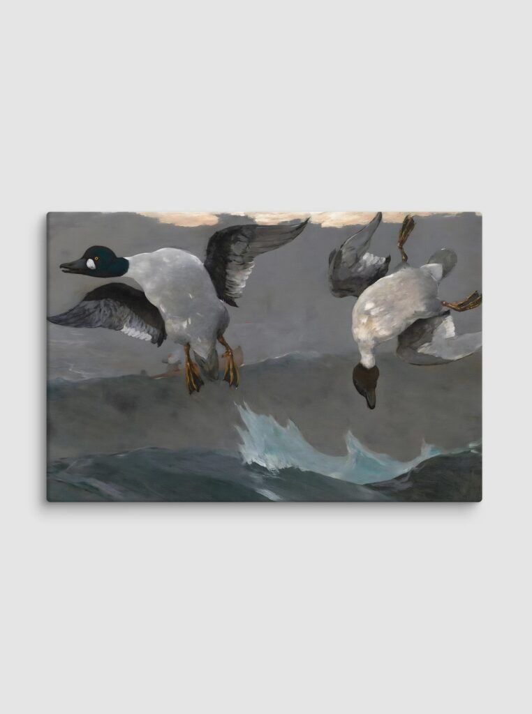 Duck hunting painting art