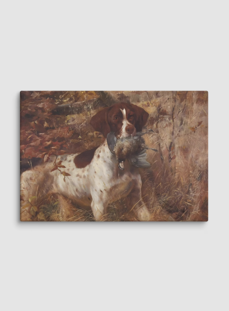 Pointer with quail henry